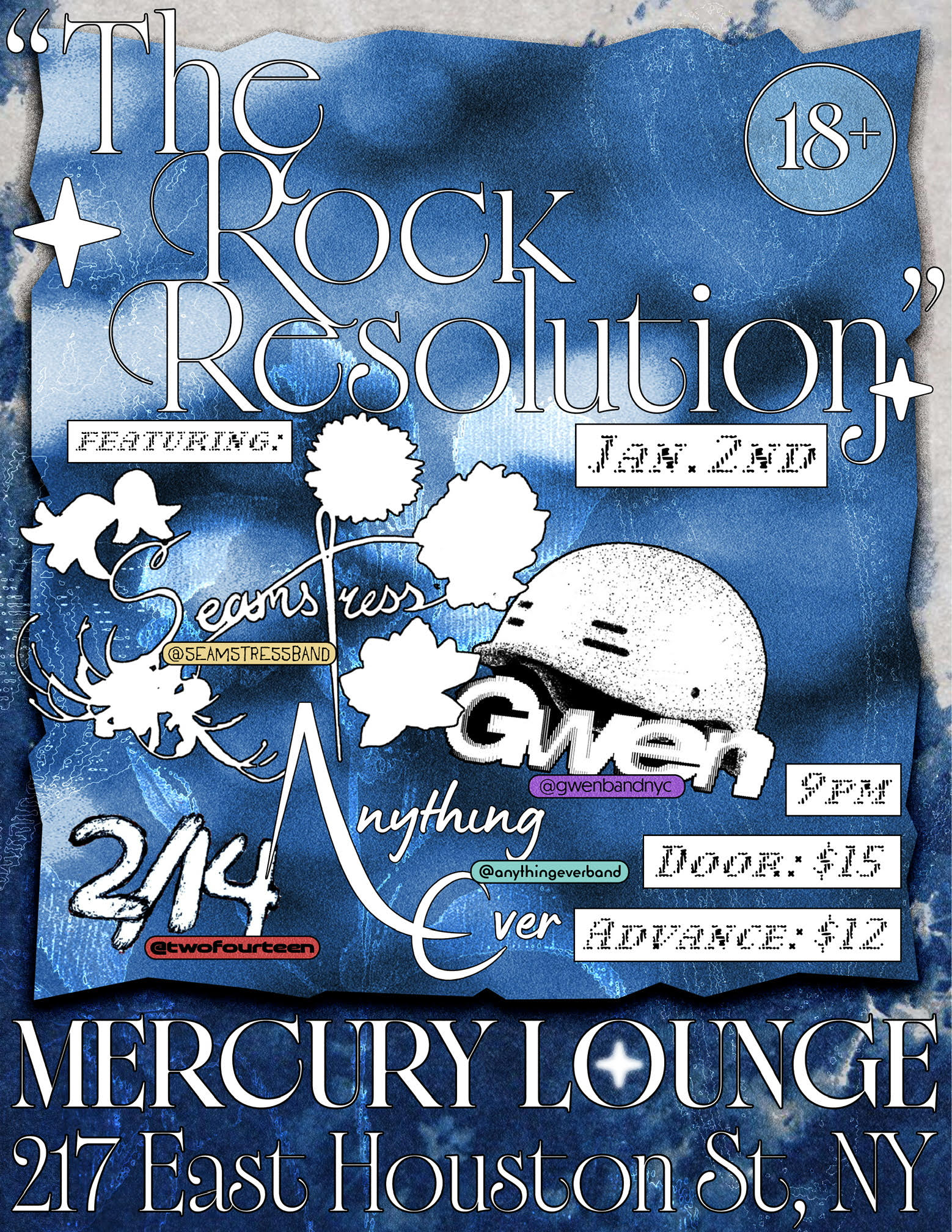 Seamstress, Gwen, Anything Ever, 2/14 | Event Image