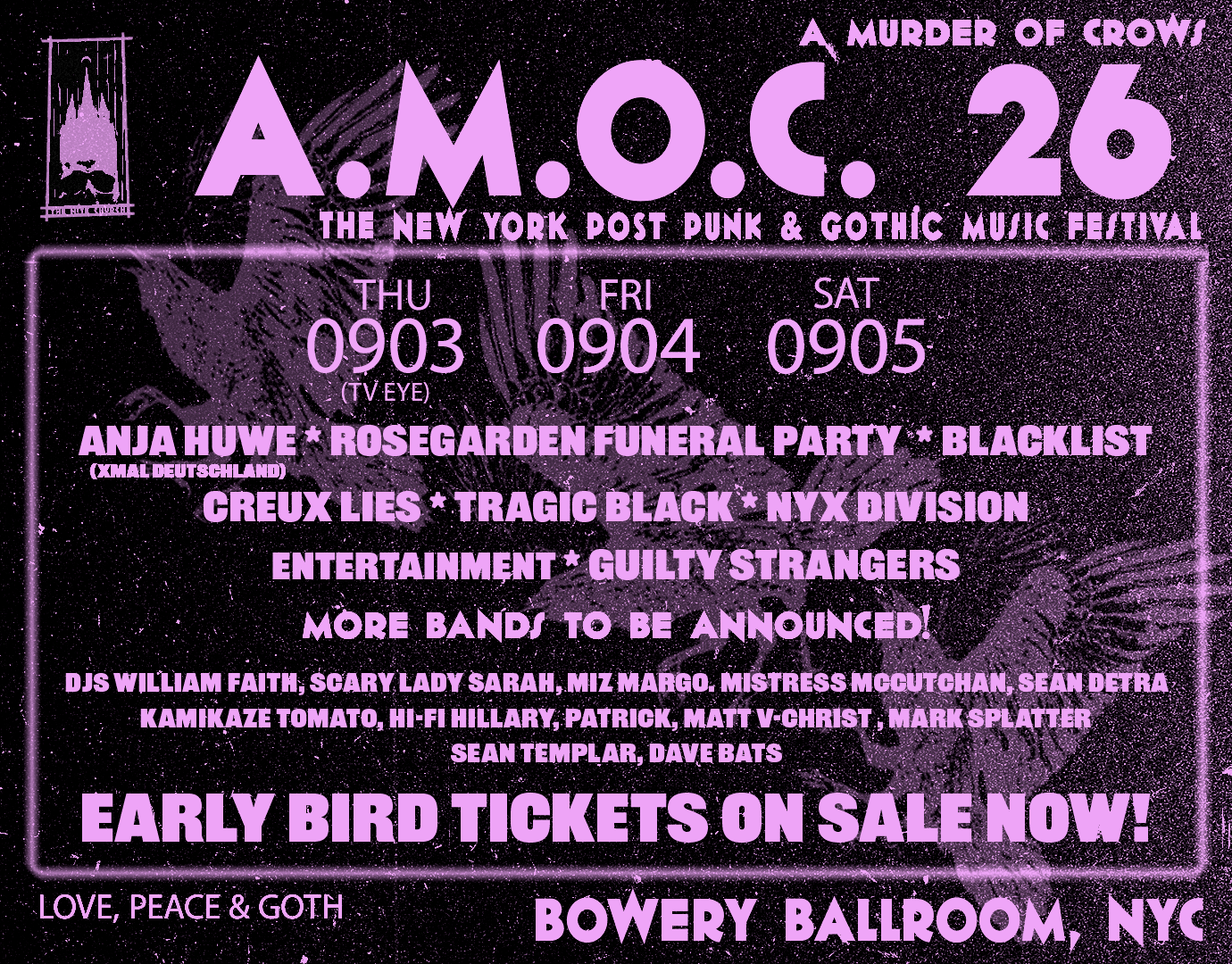 A Murder of Crows 2026 2-Day Pass (9.4 + 9.5) | Event Image